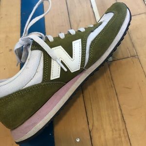 Sage and Pink New Balance Sneakers